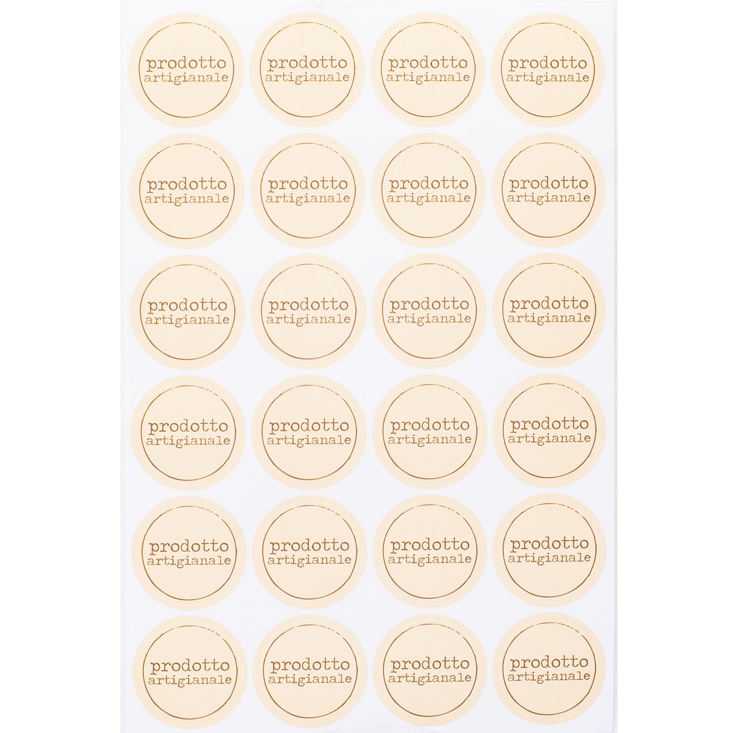 Etichetta Tonda Prodotto Artigianale