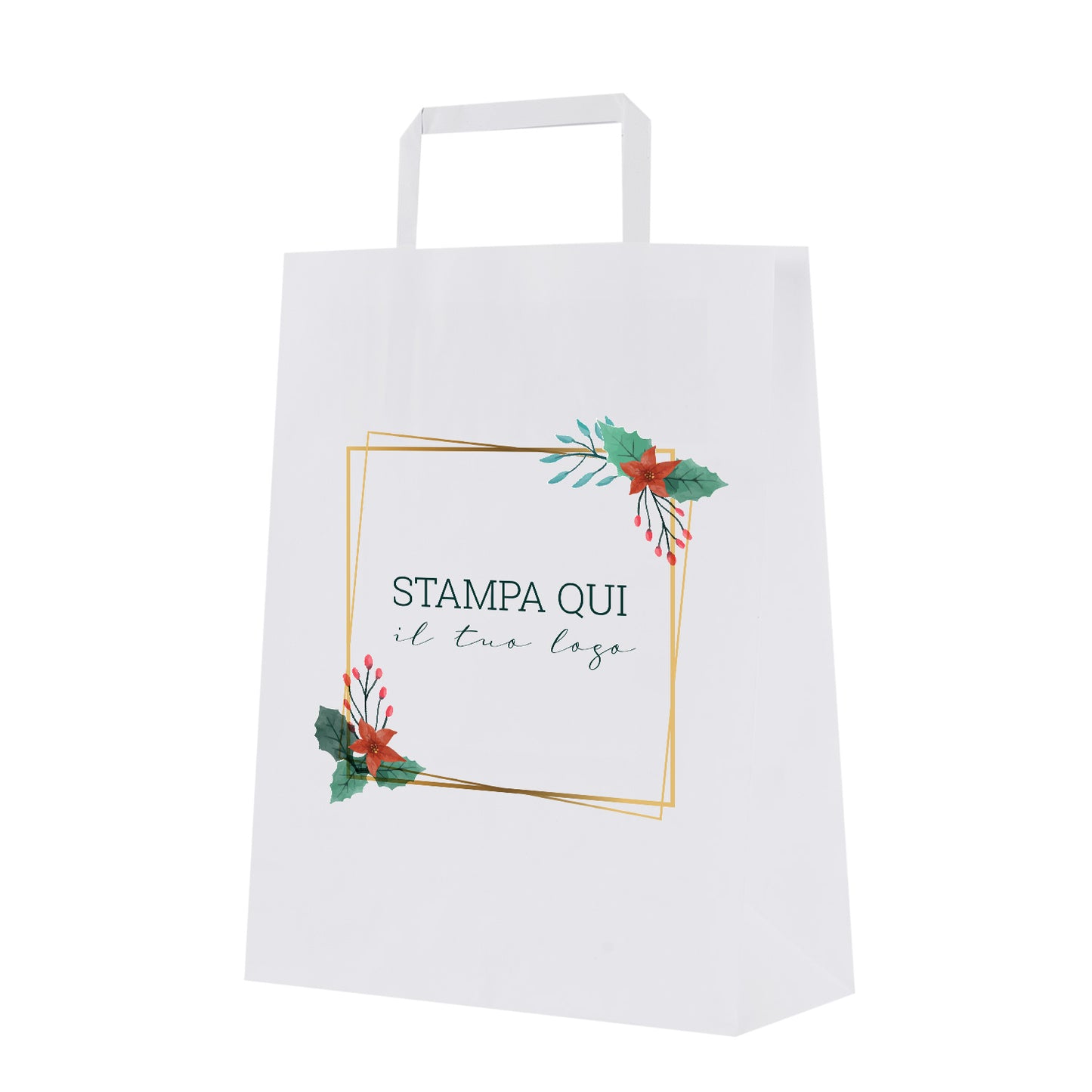 Shopper Frame Natale Piattina Personalizzate 2 LAT