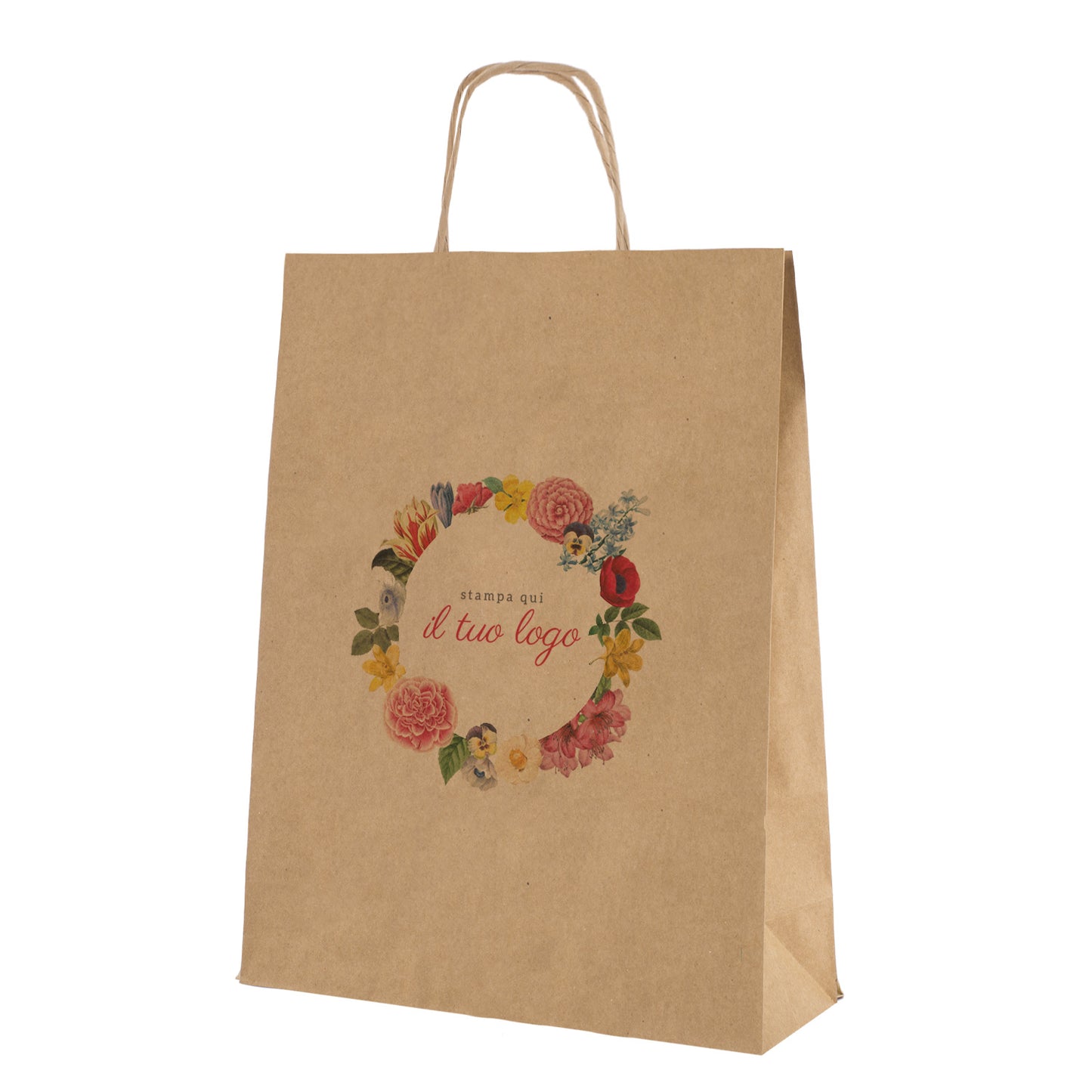 Shopper Flowers Cordino Personalizzabile