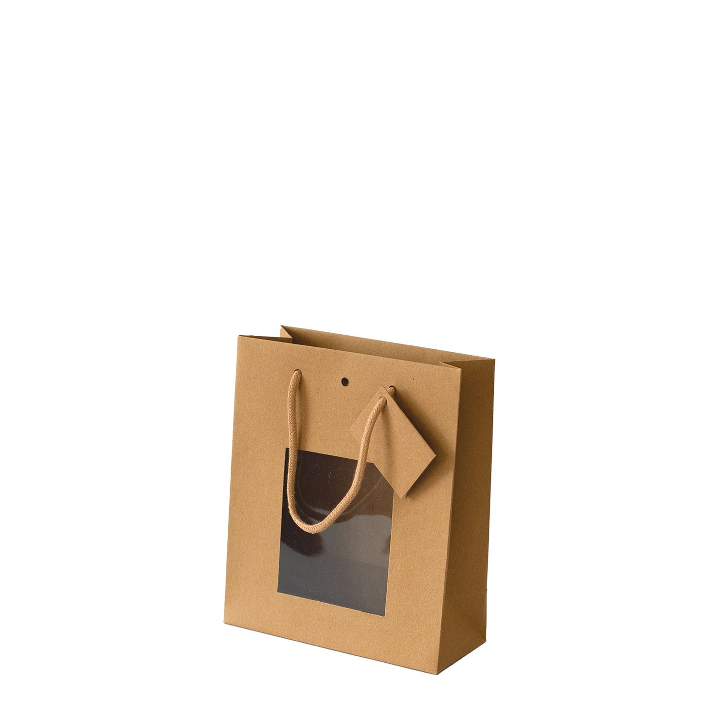 Shopper Carta Kraft Lusso con Finestra