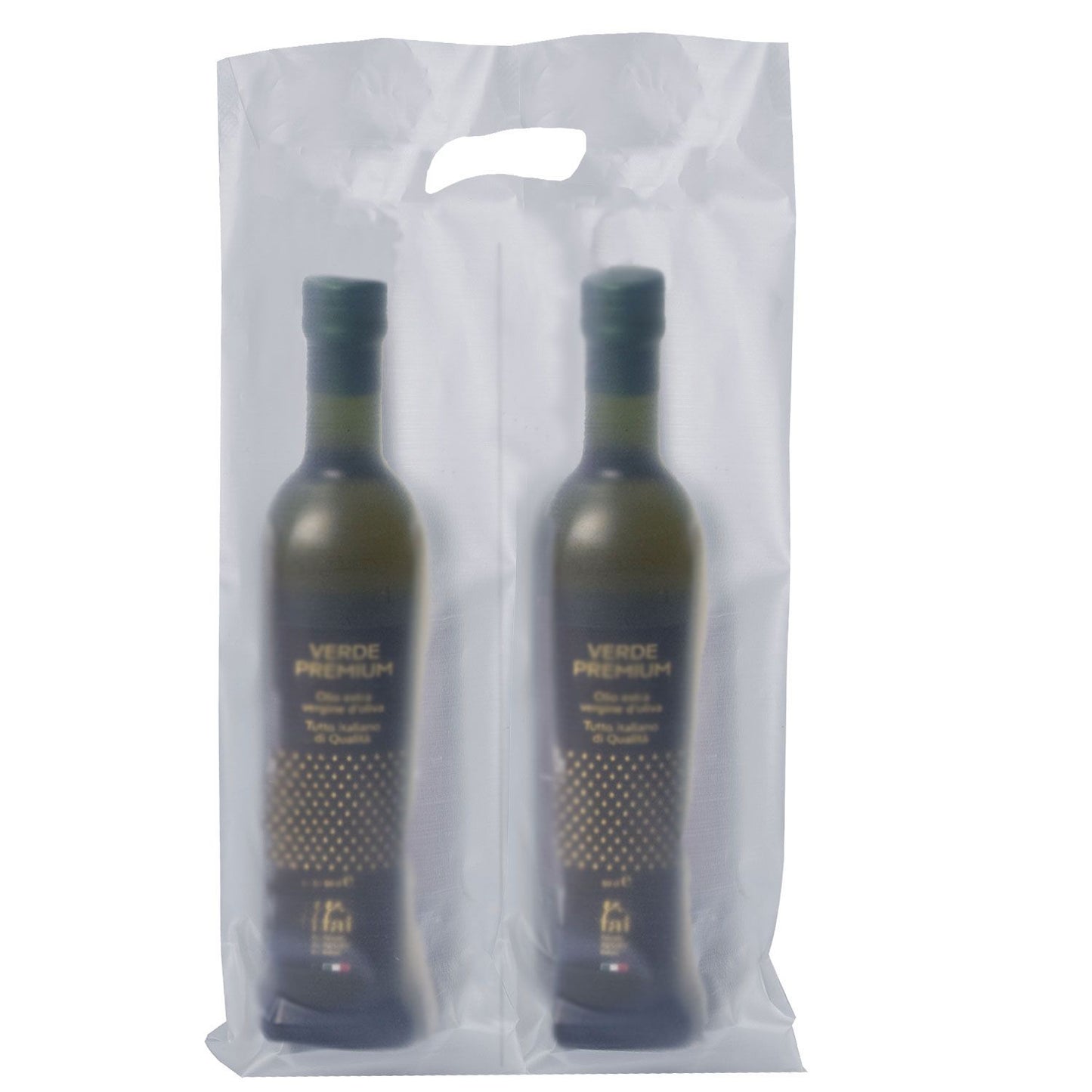 Shopper Plastica Wine Trasparente